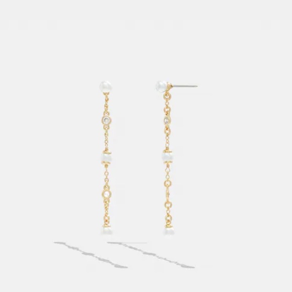 COACH Classic Crystal Pearl Slider Bracelet - Picture 4 of 6